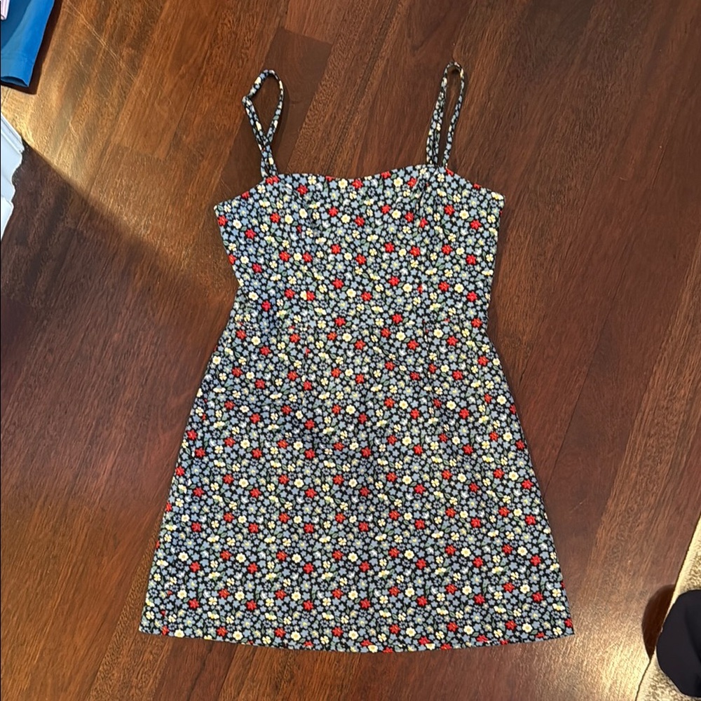 French Connection Black Floral Dress